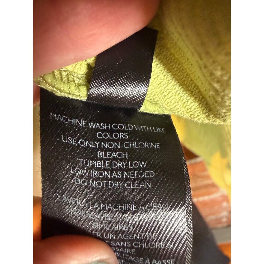 BDG Urban Outfitters Lime Green Corduroy Cropped Trucker Jacket Raw Hem Sz S NWT - Picture 7 of 7